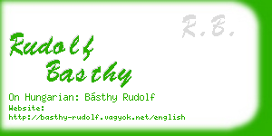 rudolf basthy business card